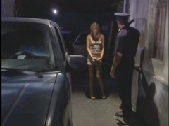 UhPorn presents: Police officer gets a blowjob from skinny girl