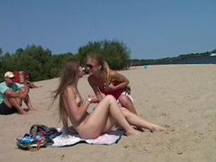 UhPorn presents: Totally naked teenager on spy beach