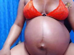 UhPorn presents: Pregnant latina with twinbelly