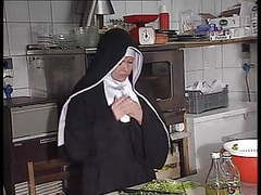 UhPorn presents: German nun assfucked in kitchen