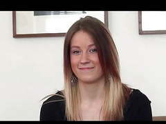 UhPorn presents: A pretty hungarian girl with tight fit body does a casting