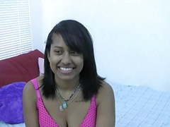 UhPorn presents: Horny indian brunette with glasses lets you watch her play in bed