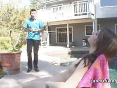 UhPorn presents: Sunbathing teen fucked by not step dad