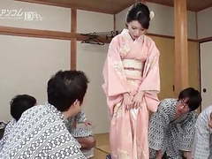 UhPorn presents: Asian geisha stripped by dudes