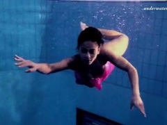 UhPorn presents: Pink lingerie and panties on girl swimming
