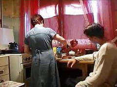 UhPorn presents: I visited my aunt in her kitchen
