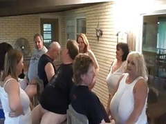 UhPorn presents: Mature bbw sluts sucking cock in group fun