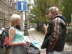 UhPorn presents: Granny prostitute fucked hard by young cock