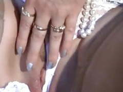 UhPorn presents: Mature mom upskirt, flashing, fingering smooth shaved pussy