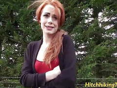 UhPorn presents: Gorgeous redhead ella hughes gets fucked on the public road