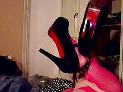 UhPorn presents: Sissy princess ellie fucking her boipussy in chastity