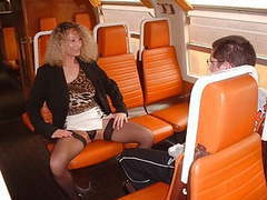 UhPorn presents: Virgin boy and nasty mom in train