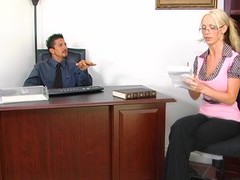 UhPorn presents: Fucking in the office with fake tits blonde secretary nikki benz