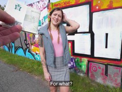 UhPorn presents: Hardcore fucking outdoors with small tits stranger mina k. hd