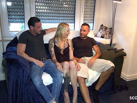 UhPorn presents: Real german amateur mmf threesome sex with skinny girl kitty blair