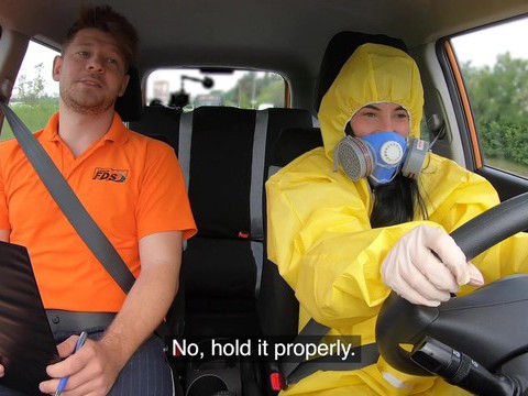 UhPorn presents: Driving instructor fucks orgasmic pussy of skinny czech lexi dona