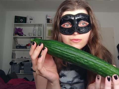 UhPorn presents: 18yo teen fucks huge cucumber!!!  small tits, shy teeny, perfect body  amateur teen