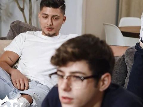 UhPorn presents: Twinkpop - angel rivera fucks joey mills' mouth, then pounds him until he covers him with his load