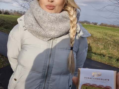 UhPorn presents: I blow and fuck a stranger for the last dubai chocolate from the discount store - risky public sex - litclit