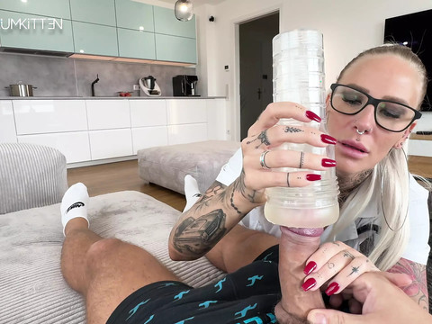 UhPorn presents: Ride therapy for pole fever - raw xxl glasses facial you won't forget