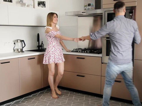 UhPorn presents: Blonde fanta sie with good tits wearing lingerie gets dicked