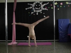 UhPorn presents: Spandex bodysuit on a flexible teenage hottie