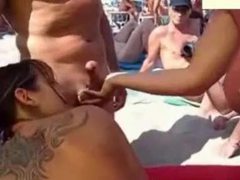UhPorn presents: Sex on a public beach in spain