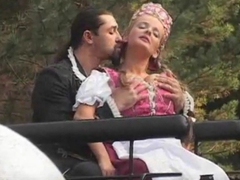 UhPorn presents: Old time costume and outdoor sex
