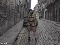 UhPorn presents: Jeny smith mymokondo strap bondage in public