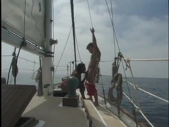 UhPorn presents: Interracial on a boat with a beautiful black girl