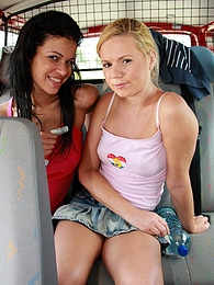 UhPorn presents: Naughty young Ellis and her hot friend share a hard cock