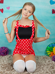 UhPorn presents: This gorgeous naked teen cock gobbler has plenty of fun with revealing her sweet tits and her hot smile