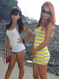 UhPorn presents: A pair of cock-crazed Filipinas double team lucky white guy