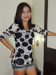 UhPorn presents: Shy Filipina reveals thick bush before getting poked hard