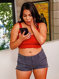 UhPorn presents: Curvy exotic teen Julz Gotti fucks her naughty step dad