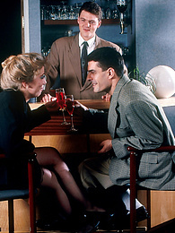 UhPorn presents: Hot Teen is drunk on cock and has all her holes stuffed by two men