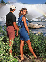 UhPorn presents: Pam Lee Enjoys the Sights and a Gangbang at Niagara Falls