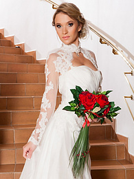 UhPorn presents: Czech bride Angel Piaff gets banged in a laundry room after posing in lingerie