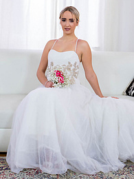UhPorn presents: Blonde bride Anna Khara has sex with the groom and a photographer at once