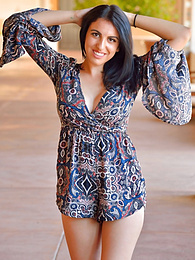 UhPorn presents: Sultry women Saraya and her girlfriend caressing each other outside