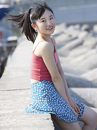 UhPorn presents: Asian teen Chisaki Morito demonstrates her tiny tits and demonstrates her exposed body outdoors